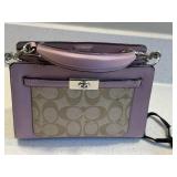 Coach Purse & Wallet Lot 4 Pc Signature Canvas Leather Mixed Condition