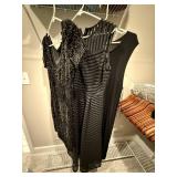 3 Black Dresses WHBM Sequin Cocktail H&M Maxi Bandage Midi Lot