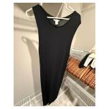 3 Black Dresses WHBM Sequin Cocktail H&M Maxi Bandage Midi Lot
