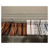 Mixed Lot Wooden & Plastic Clothes Hangers Adult Size Good Condition