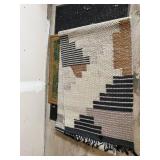 West Elm Colca Wool Rug Runner 2.5x9 Flax Geometric Fair Trade