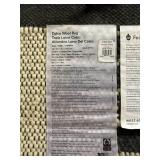 West Elm Colca Wool Rug Runner 2.5x9 Flax Geometric Fair Trade