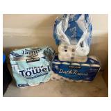 Kirkland Paper Goods Lot Bath Tissue & Paper Towels Open Packs