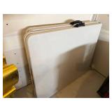 Lifetime Folding Utility Tables Beige Plastic Lot of 3 Good