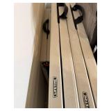 Lifetime Folding Utility Tables Beige Plastic Lot of 3 Good