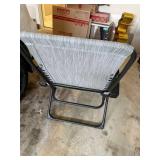 Zero Gravity Reclining Patio Lounge Chair Brown Mesh w/ Pillow Good