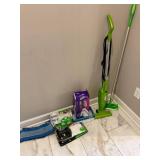 Bissell Featherweight Stick Vacuum w/ Swiffer Mop & Pad Refill Lot