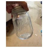 Paksh Glass Mason Jar Set 10pc 16 oz Clear w Metal Lids Open Box