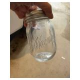 Paksh Glass Mason Jar Set 10pc 16 oz Clear w Metal Lids Open Box