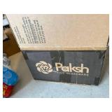 Paksh Glass Mason Jar Set 10pc 16 oz Clear w Metal Lids Open Box