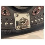 Coach Drifter Studded Leather Satchel Crossbody Black Style 37420