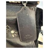 Coach Drifter Studded Leather Satchel Crossbody Black Style 37420
