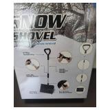 Snow Shovel - 52 in Aluminum Handle, 16 x 12.4 in Head, PP/ABS/Aluminum