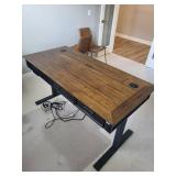 Martin Furniture Wood Executive Desk 60x28x31 In With Cable Grommets & Drawers