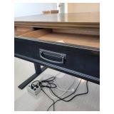 Martin Furniture Wood Executive Desk 60x28x31 In With Cable Grommets & Drawers
