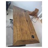 Martin Furniture Wood Executive Desk 60x28x31 In With Cable Grommets & Drawers