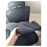 Ergonomic Mesh Office Chair with Headrest - Black, 5-Star Base