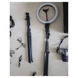 Canon DSLR with EF 28-80mm Lens - Duclus Light Box Kit, Ring Light & 2 Stands