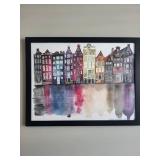 Claudia Liebenberg City Canal Print - Framed 26x20