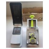 Mueller MC-920 DG Compact Multi Chopper/Slicer (9 Blades) & Pampered Chef Rapid-Prep Mandoline