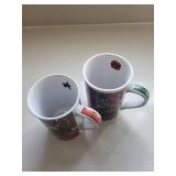 FireWorks Holiday Elegance 1995 Limited Edition Stoneware Mugs