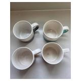 Ceramic Mugs - Color Block Speckled (Lot of 4)