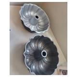 OXO Good Grips Cookie Press with Disk Storage Case, 2 Bundt Pans & Wooden Rolling Pin