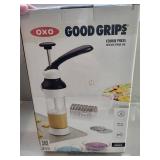 OXO Good Grips Cookie Press with Disk Storage Case, 2 Bundt Pans & Wooden Rolling Pin