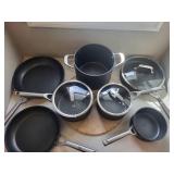 Ninja Nonstick Cookware Set with Glass Lids - Stock Pot, Sauce Pans, Fry Pans