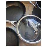 Ninja Nonstick Cookware Set with Glass Lids - Stock Pot, Sauce Pans, Fry Pans