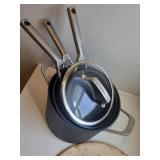 Ninja Nonstick Cookware Set with Glass Lids - Stock Pot, Sauce Pans, Fry Pans