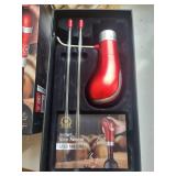 Waerator Instant Wine Aerator - Red Handheld Pourer with 2 Rods & Manual