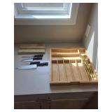 Farberware Knife Set And Gold-Tone Flatware