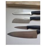 Farberware Knife Set And Gold-Tone Flatware