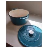 Threshold Teal Enamel Cast Iron Dutch Oven With Lid