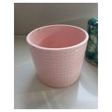 Black & Decker Floral Snips BD2302 - Pink Dimpled Planter, Green Glazed Planter, Clear Glass Vase