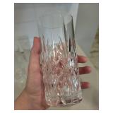 Crystal Cut Highball Glasses - Set of 6