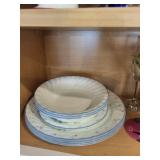 SØTA Tumbler, The Ozarks Mug & Assorted Glassware & Plates in Cabinet