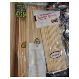 Special Supplies Adaptive Utensils 5-Piece Stainless Steel Set - 12in Jumbo Bamboo Skewers (50 ct)