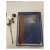 Faithful Servant Leather Journal - Two-Tone Blue/Brown with Bible Verse