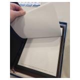 Faithful Servant Leather Journal - Two-Tone Blue/Brown with Bible Verse