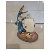 Toon Bunny Figurine with Mini Refrigerator Display - Collectible