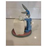 Toon Bunny Figurine with Mini Refrigerator Display - Collectible