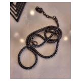 Black Jewelry Collection - Necklaces, Bracelets, Earrings & Cross Pendant