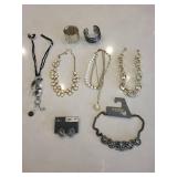 Sugarfix by BaubleBar Zebra Earrings & Assorted Costume Jewelry Lot (Necklaces & Bracelets)