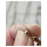 Mixed Pendant Necklaces - Diamond Cross, Sunburst Rect Pendant, & Assorted Chains