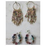 Jewelry By Jen Earrings - Assorted Bead, Leather & Wood Drops
