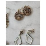 Jewelry By Jen Earrings - Assorted Bead, Leather & Wood Drops