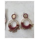 Jewelry By Jen Earrings - Assorted Bead, Leather & Wood Drops