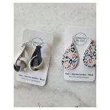 Jewelry By Jen Earrings - Assorted Bead, Leather & Wood Drops